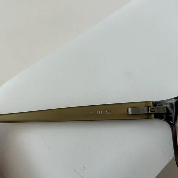 Fendi glasses frame, black brown gray marbling with gold legs and Fendi logo - Picture 5 of 8